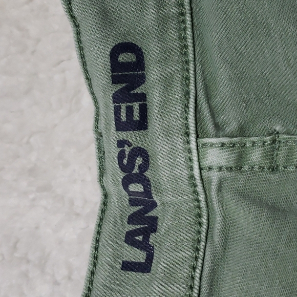 Land's End High Rise Straight Leg Light Green Jeans Size 6P - Picture 3 of 5
